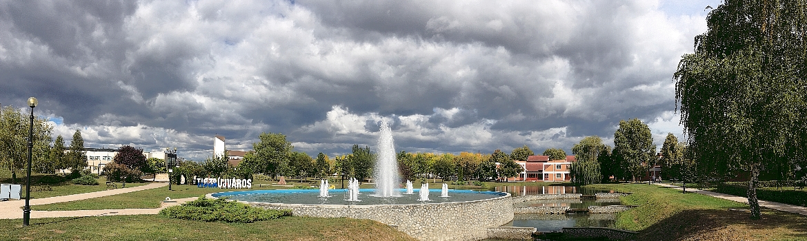 Tiszaújváros szökőkút látkp