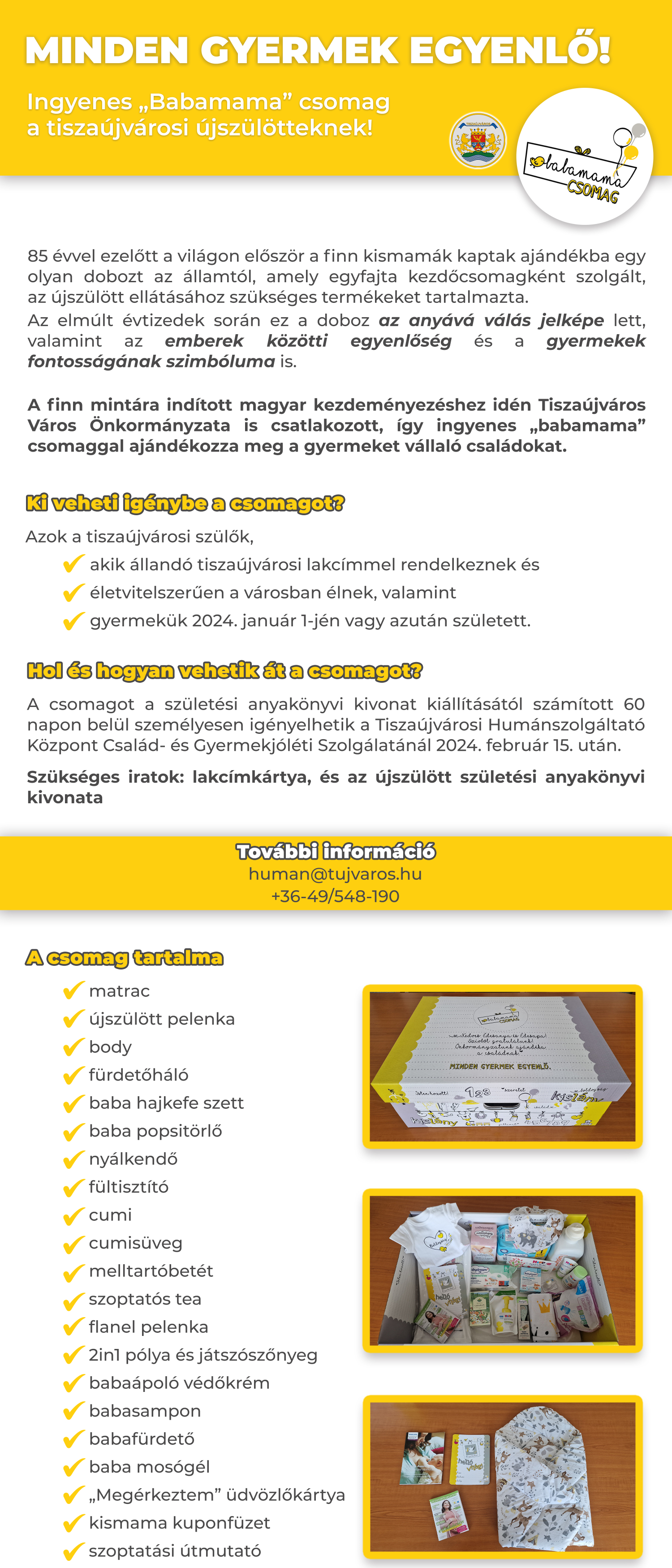 Babamama csomag tájékoztató